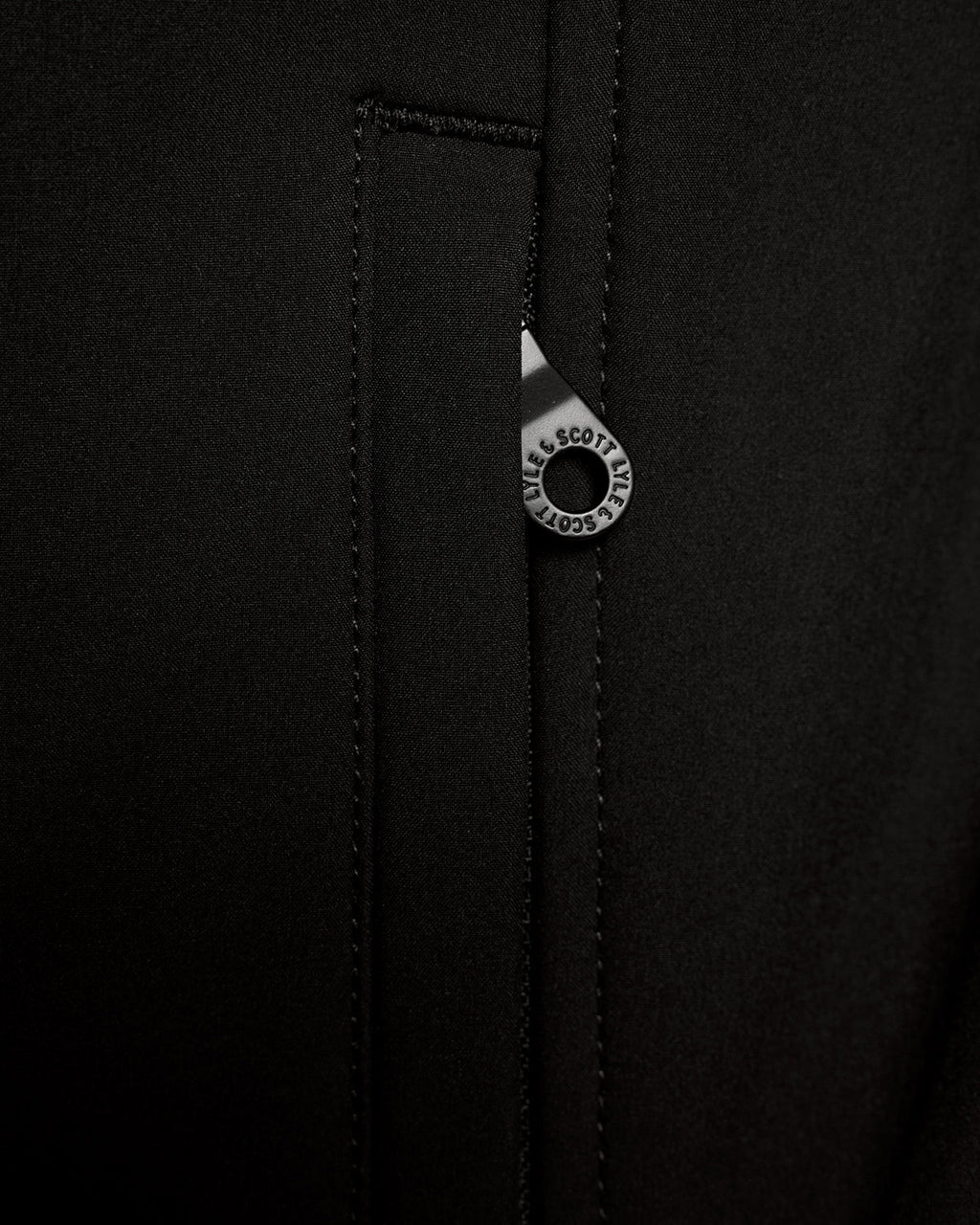 Lyle & Scott Mens Fleece Lined Softshell Jacket | Jet Black