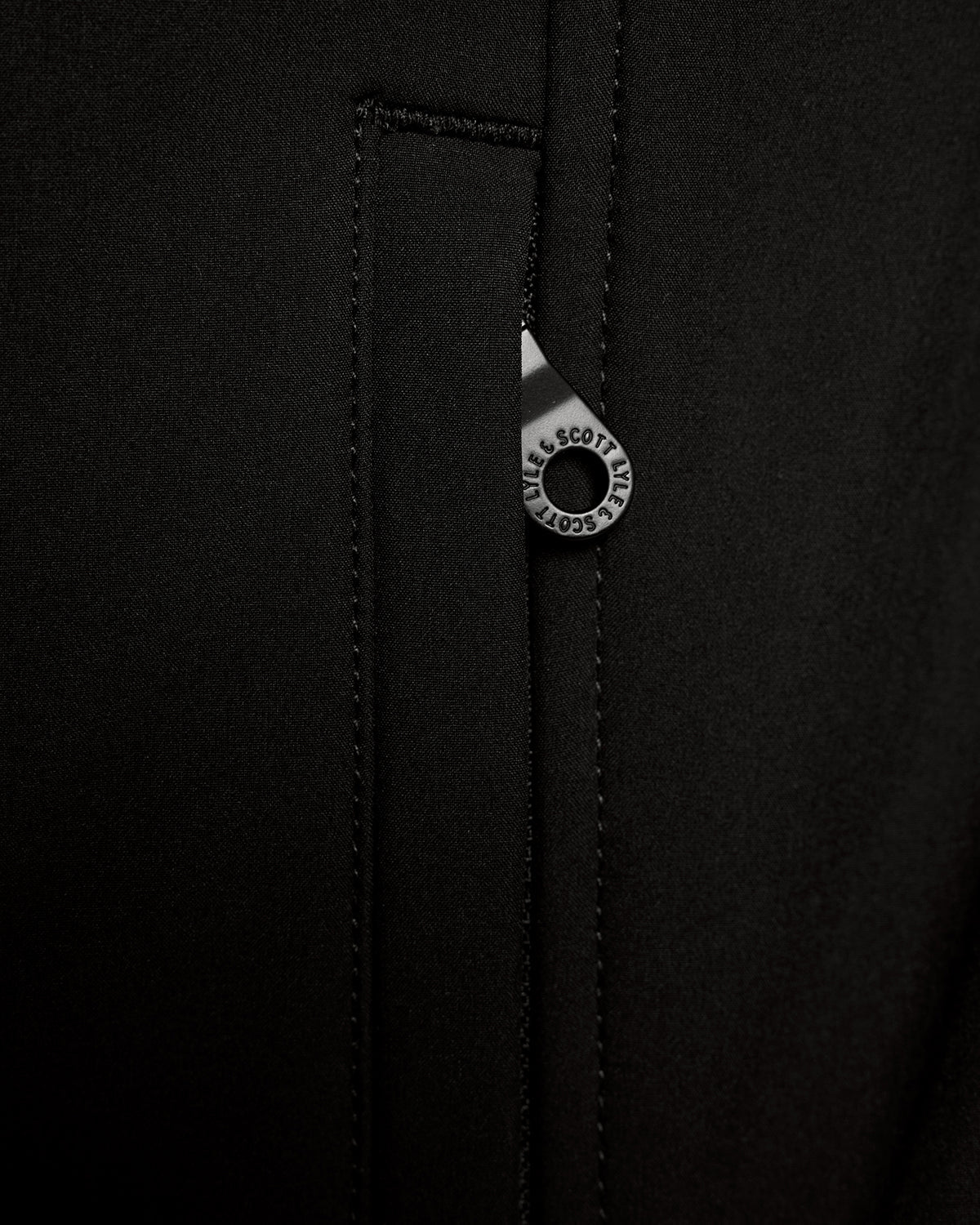 Lyle & Scott Mens Fleece Lined Softshell Jacket | Jet Black