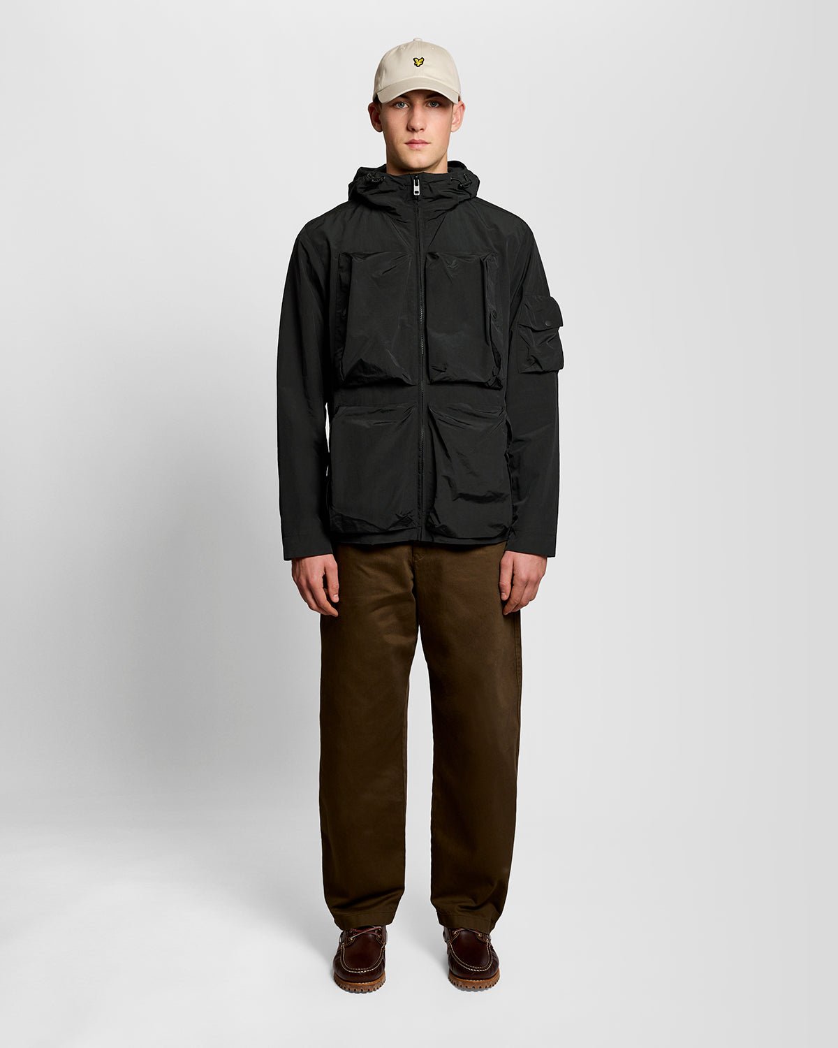 Lyle & Scott Mens Lightweight Windbreaker Jacket | Jet Black