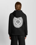 Lyle & Scott Mens Graphic Badge Cotton Hoodie | Jet Black