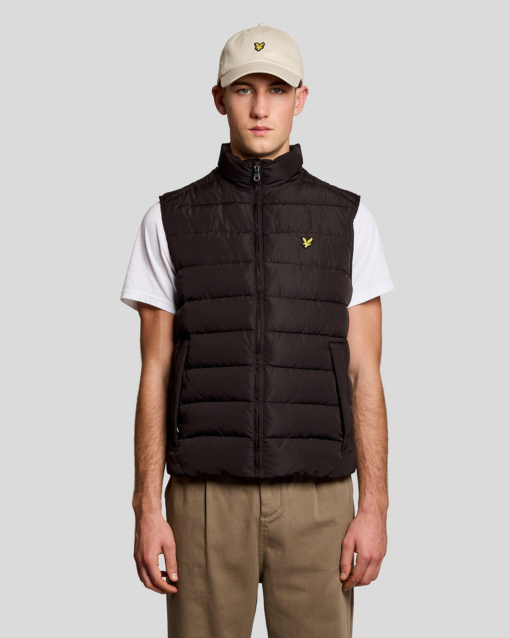 Lyle & Scott Mens Quilted Gilet | Jet Black