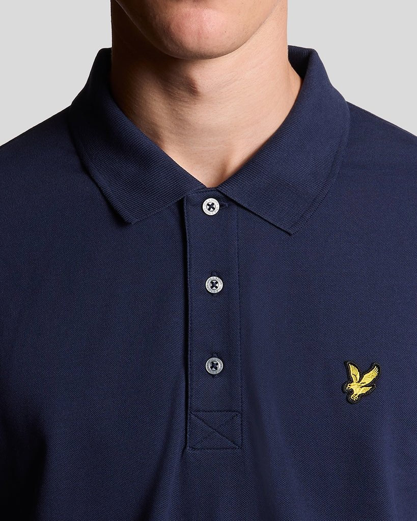 Lyle & Scott Mens Cotton Polo Shirt | Navy