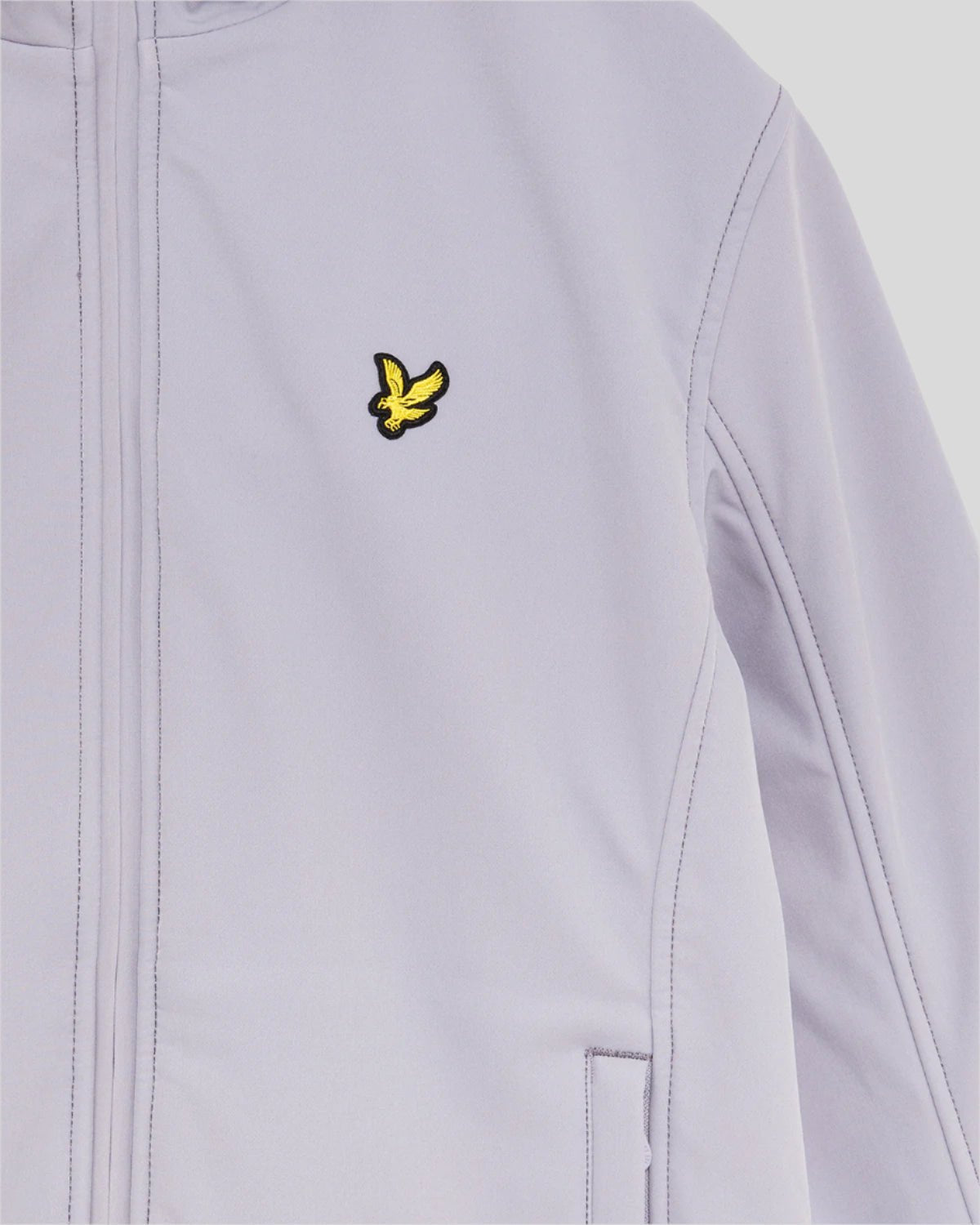 Lyle & Scott Mens Fleece Lined Softshell Jacket | Ash Lilac