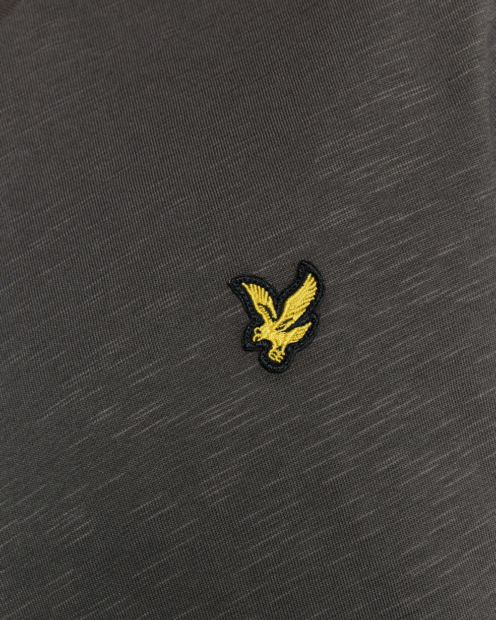Lyle & Scott Mens Fine Cotton Slub T-Shirt | Gunmetal