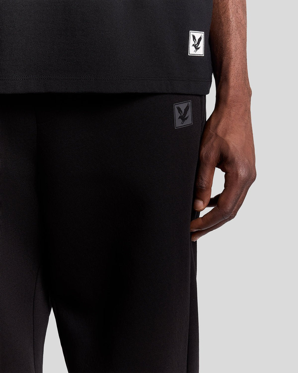 Lyle & Scott Mens Lounge Straight Leg Jogger | Jet Black