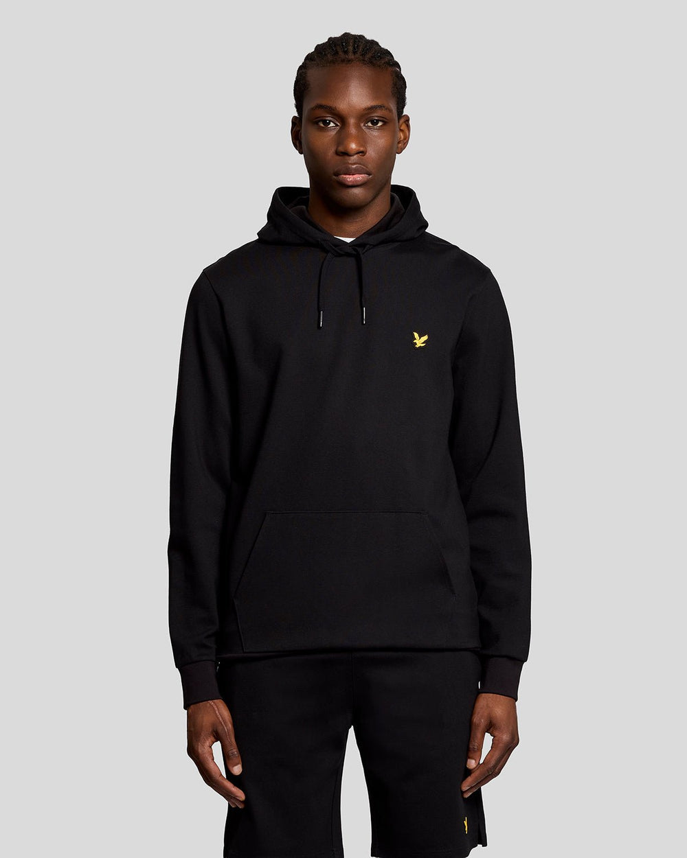 Lyle & Scott Mens Sports Lightweight Hoodie | Jet Black