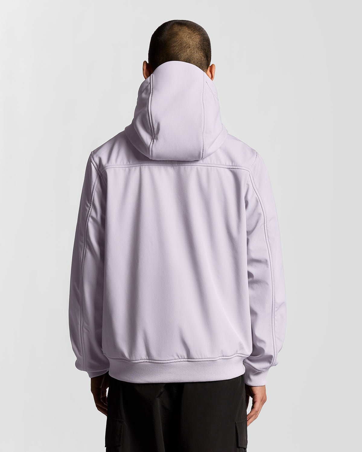 Lyle & Scott Mens Fleece Lined Softshell Jacket | Ash Lilac