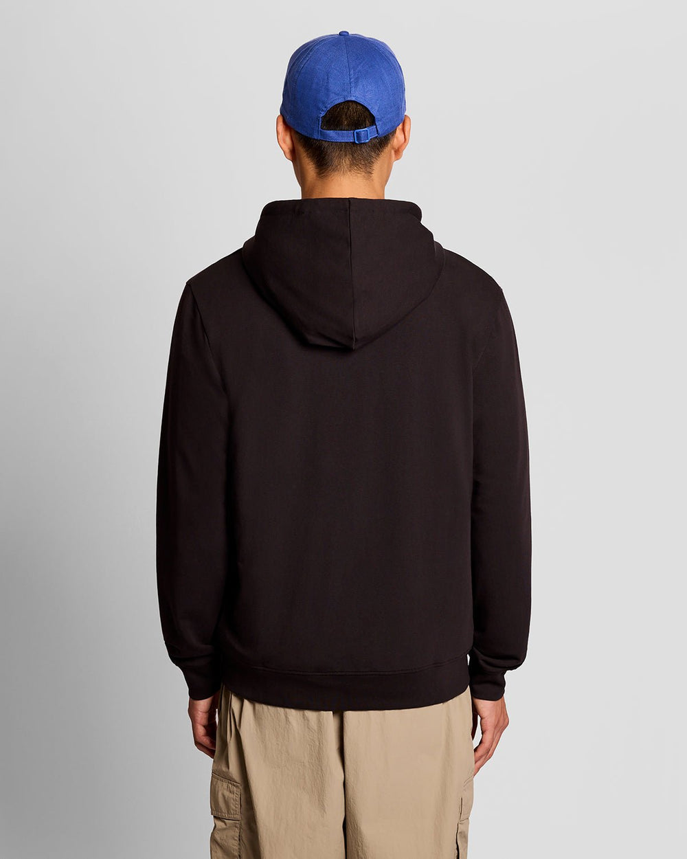 Lyle & Scott Mens Lightweight Lounge Zip Hoodie | Jet Black