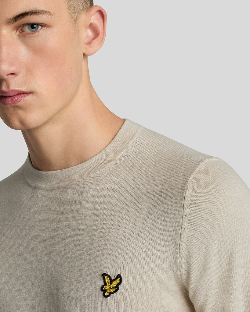 Lyle & Scott Mens Cotton Merino Crew Neck Jumper | Cove