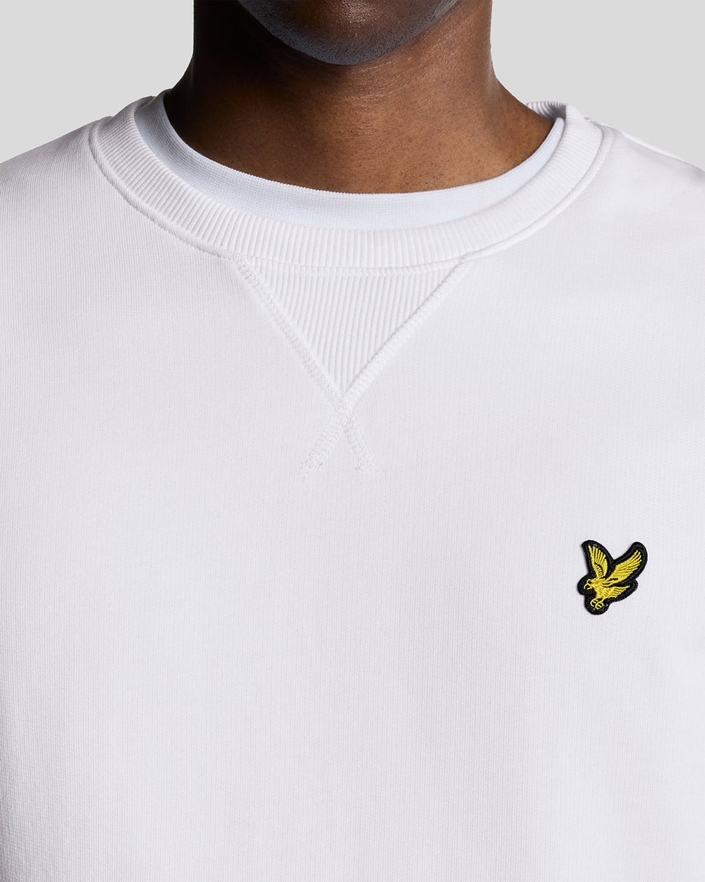 Lyle & Scott Mens Crew Neck Sweatshirt | White