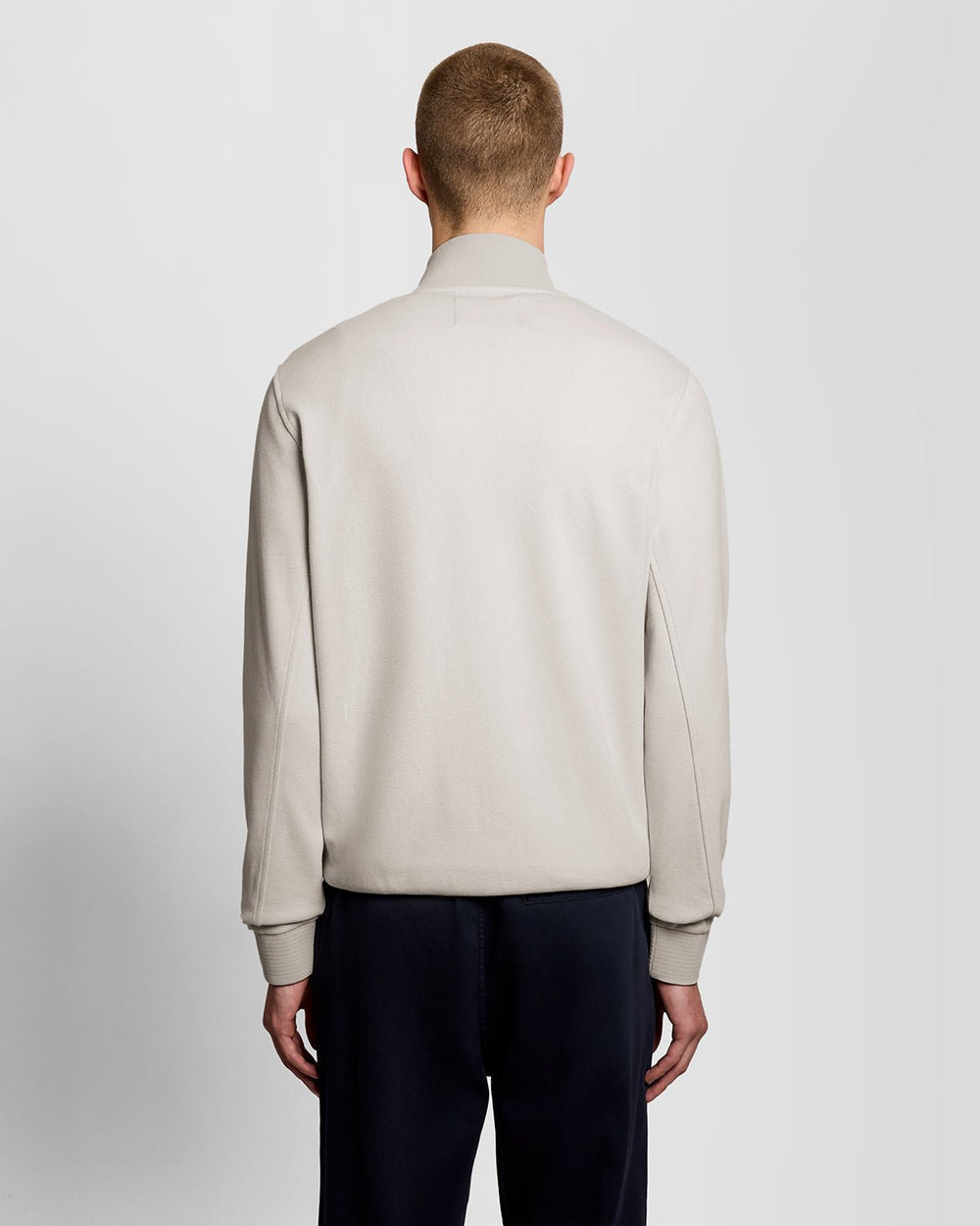 Lyle & Scott Mens Cotton Blend Track Jacket | Pink Tile