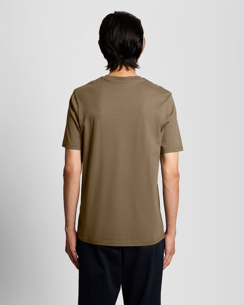 Lyle & Scott Mens Cotton Crew Neck T-Shirt | Khaki Ash