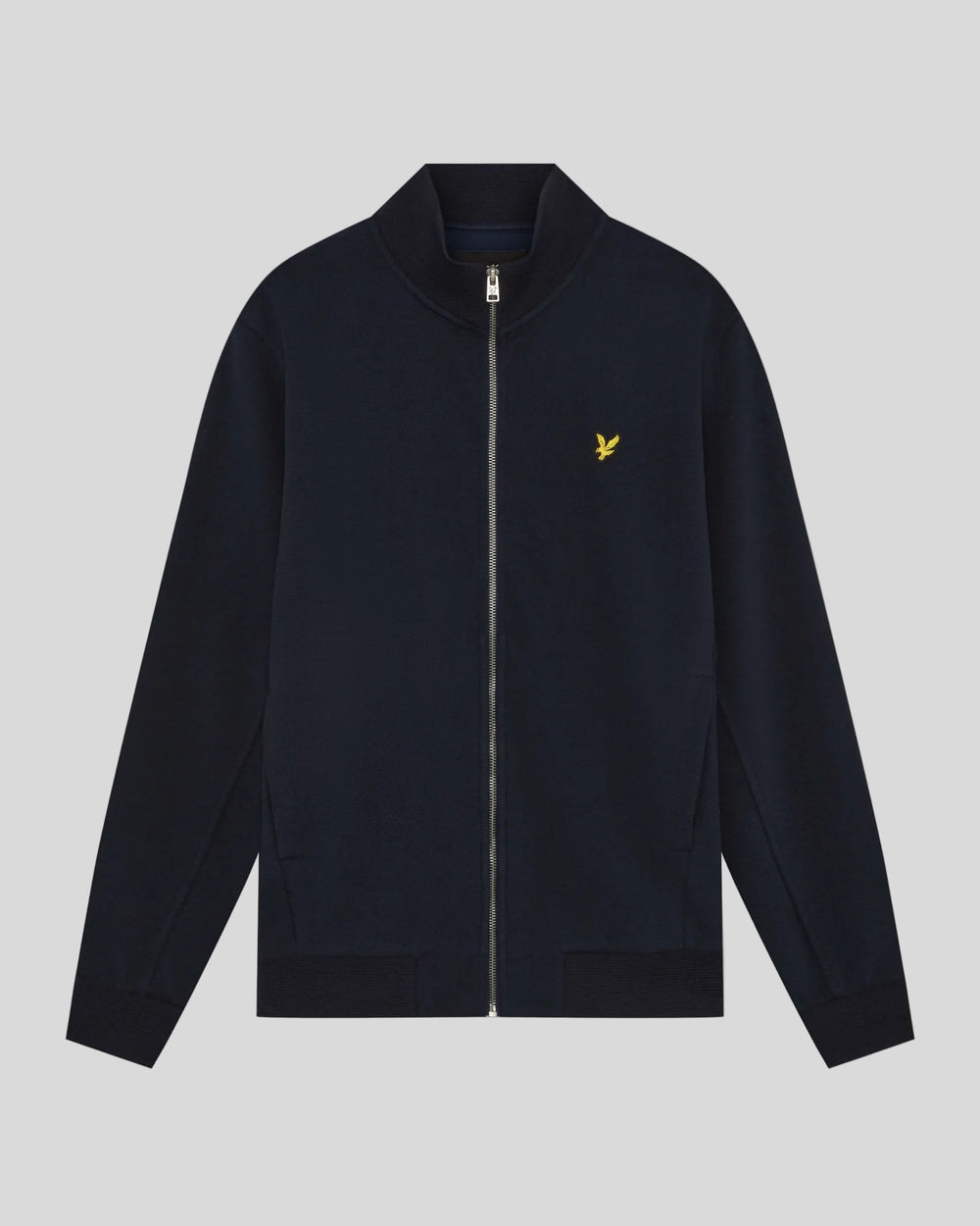 Lyle & Scott Mens Cotton Blend Track Jacket | Dark Navy