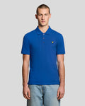 Lyle & Scott Mens Cotton Polo Shirt | Lucid Blue