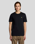 Lyle & Scott Mens Fine Cotton Slub T-Shirt | Jet Black