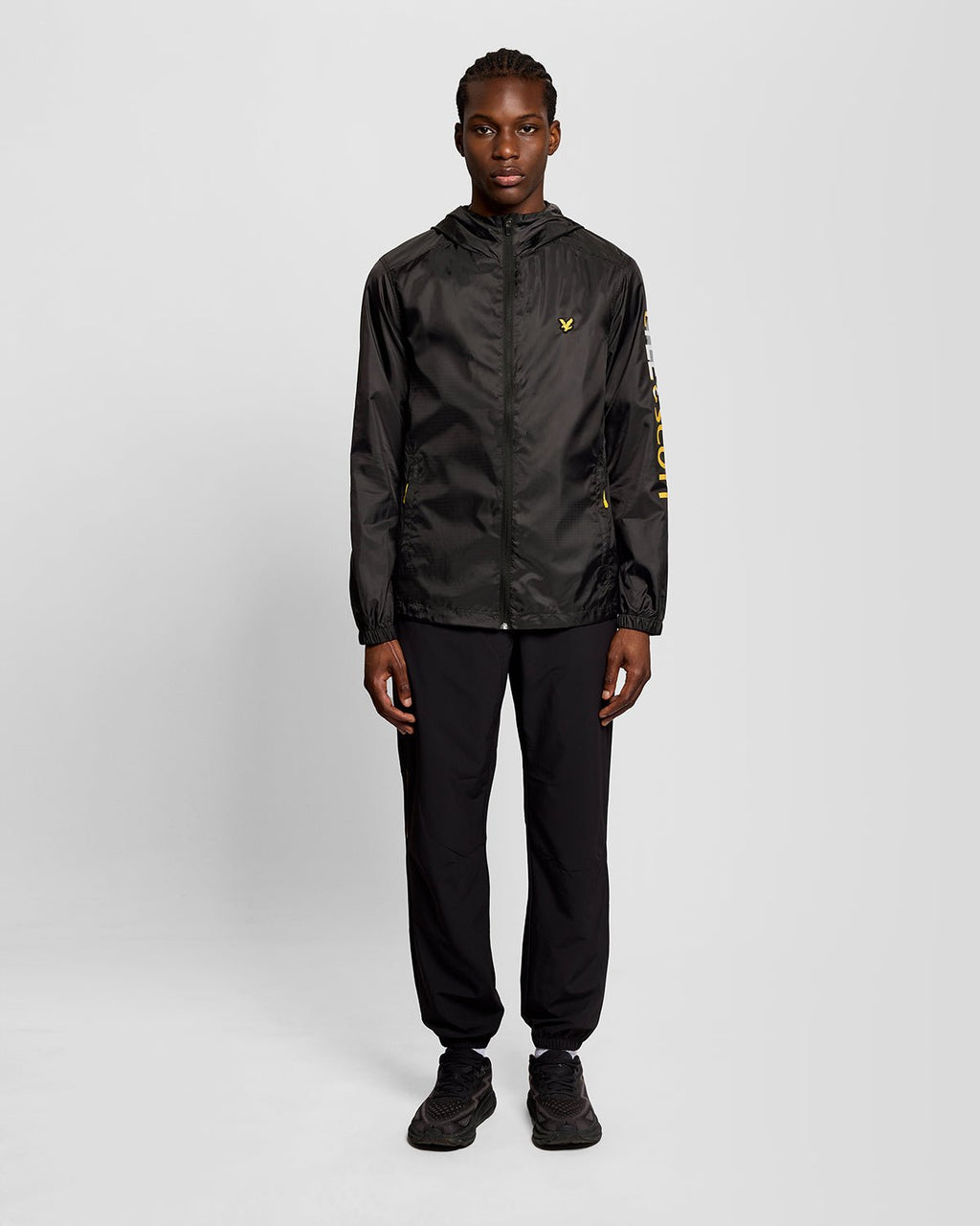 Lyle & Scott Mens Sports Lightweight Training Jacket | Jet Black