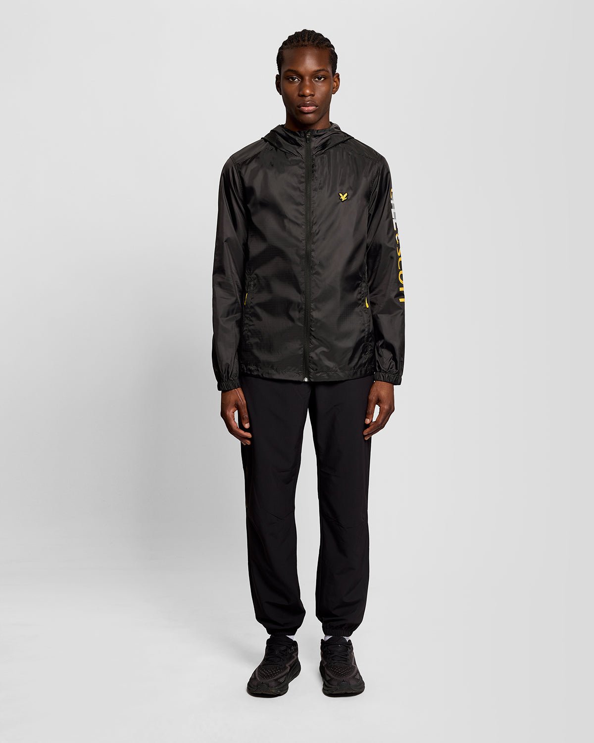 Lyle & Scott Mens Sports Lightweight Training Jacket | Jet Black