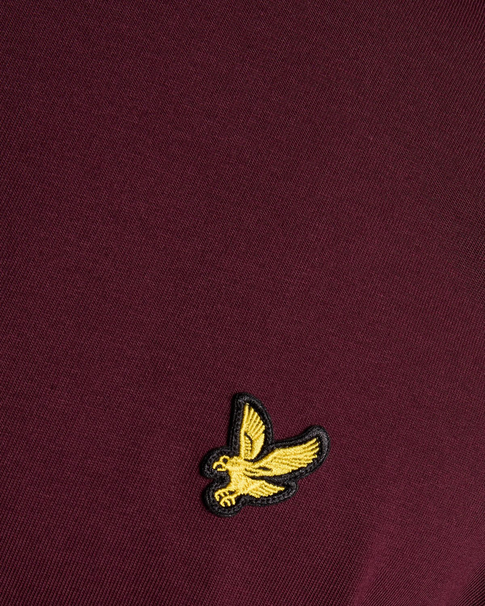 Lyle & Scott Mens Cotton Crew Neck T-Shirt | Burgundy