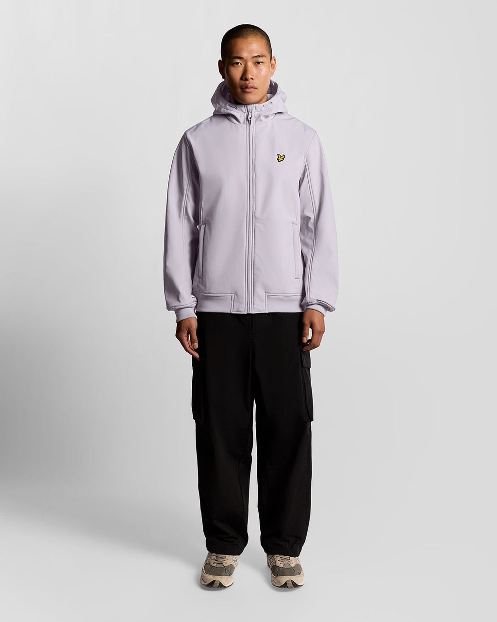 Lyle & Scott Mens Fleece Lined Softshell Jacket | Ash Lilac