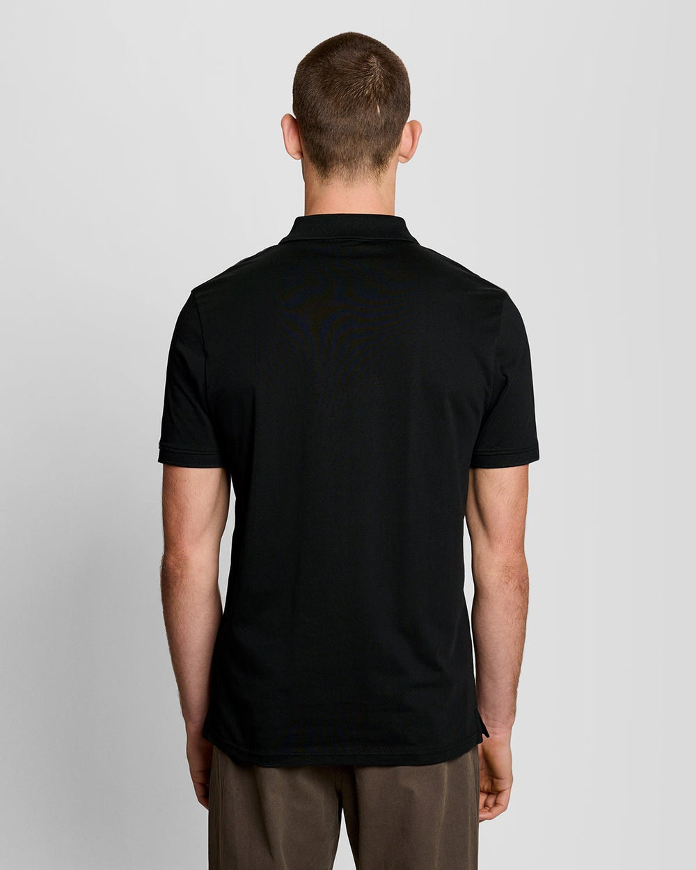 Lyle & Scott Mens Cotton Jersey Polo Shirt | Jet Black