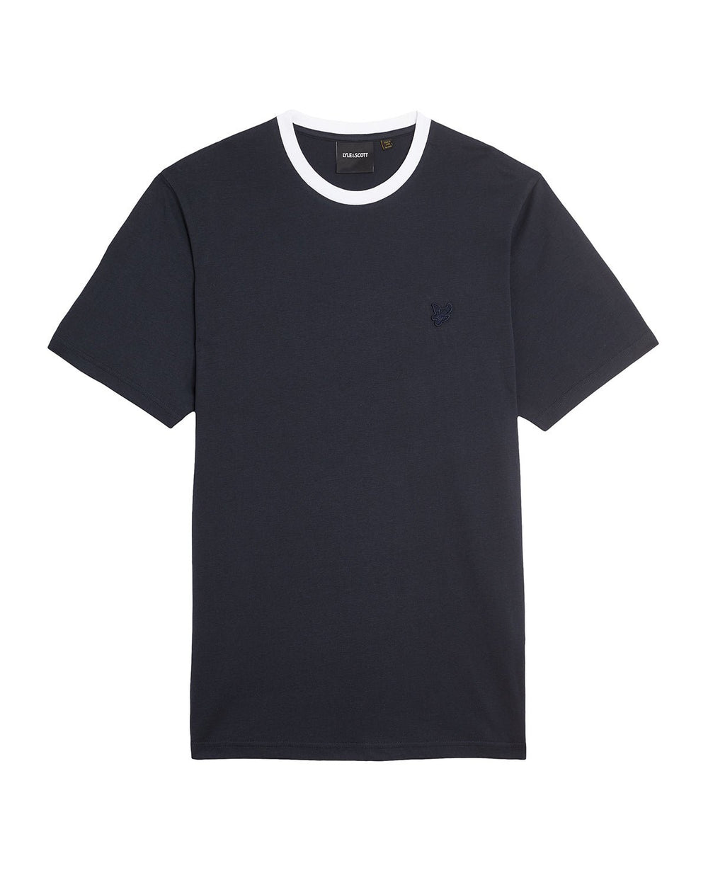 Lyle & Scott Mens Linen Blend Raglan T-Shirt | Dark Navy