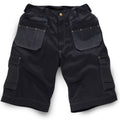 Standsafe WK020 Contrast Holster Pocket Work Shorts Black 32" Waist