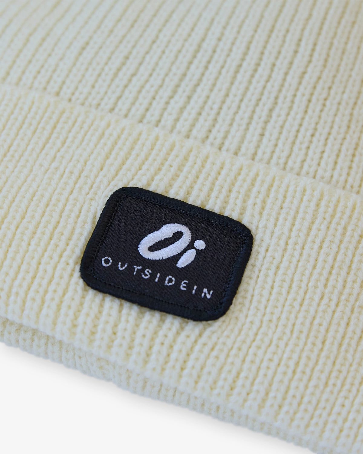 Outside In Ribbed Beanie | Vanilla