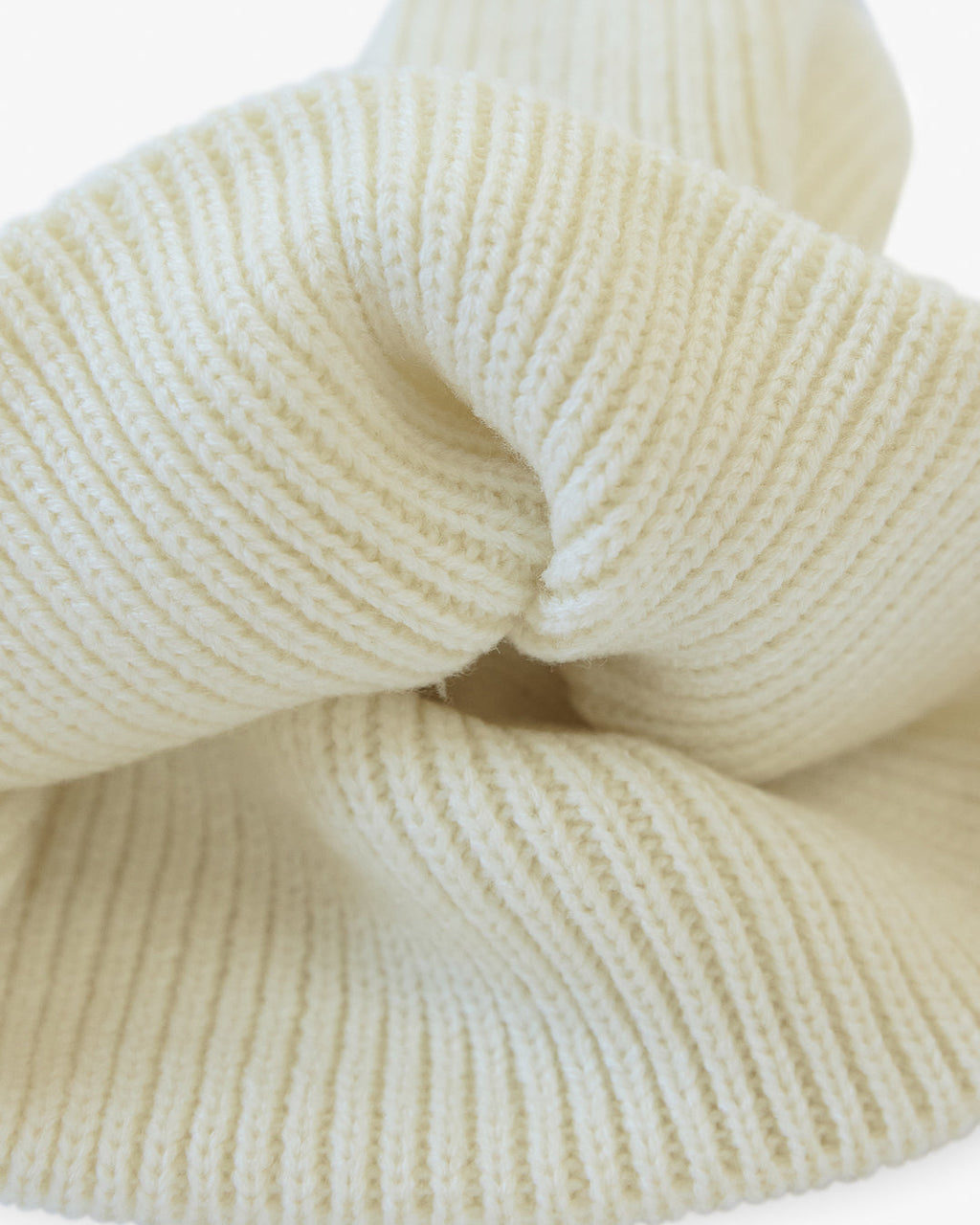 Outside In Ribbed Beanie | Vanilla