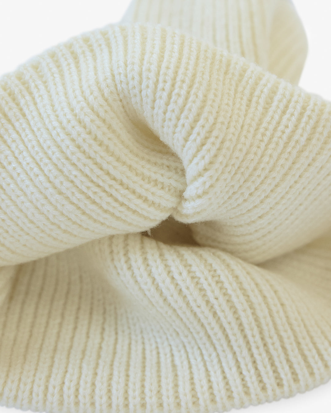 Outside In Ribbed Beanie | Vanilla