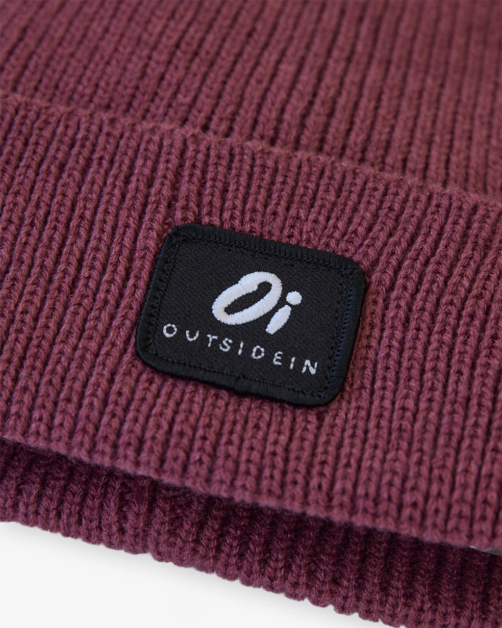 Outside In Ribbed Beanie | Berry