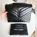 PreOwned Saint Laurent Loulou Medium YSL Chain Shoulder Bag