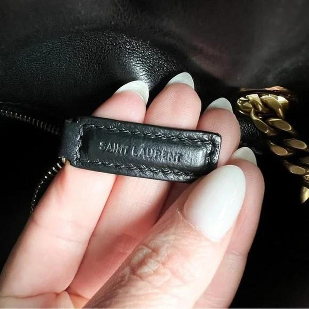 PreOwned Saint Laurent LouLou Small Puffer Chain Shoulder Bag