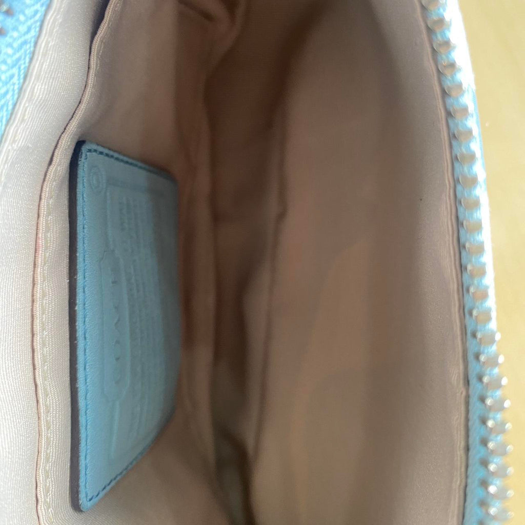 Vintage Coach Demi Bag Blue Coach Monogram Shoulder...