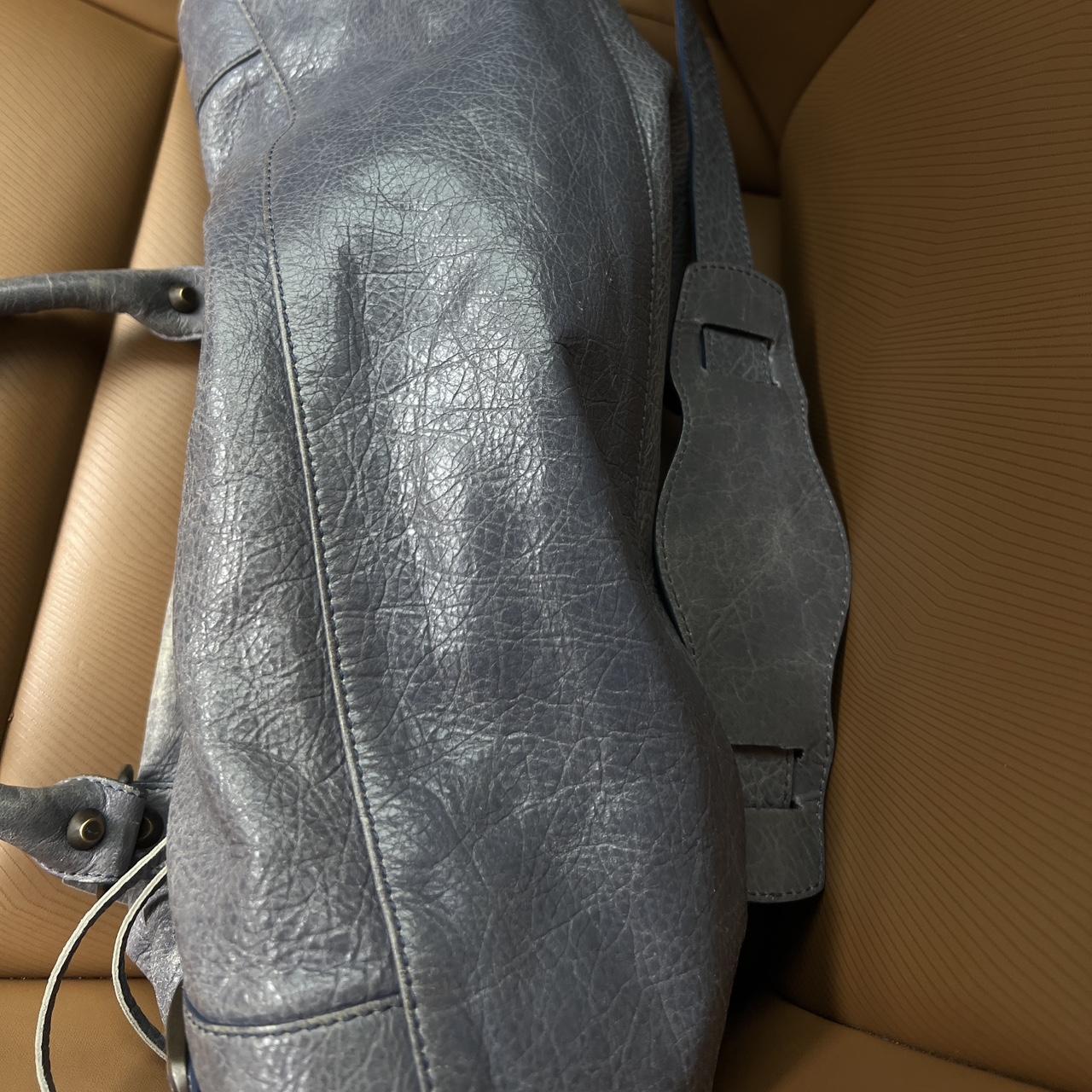 PreOwned balenciaga city bag blue/greyish/purple leather Bag