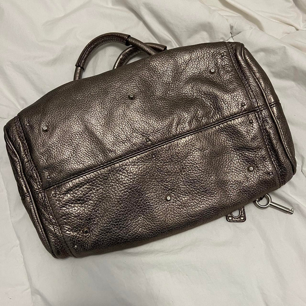 PreOwned VINTAGE METALLIC SILVER CHLOE PADDINGTON