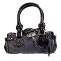 PreOwned vintage chloe leather trim paddington bag