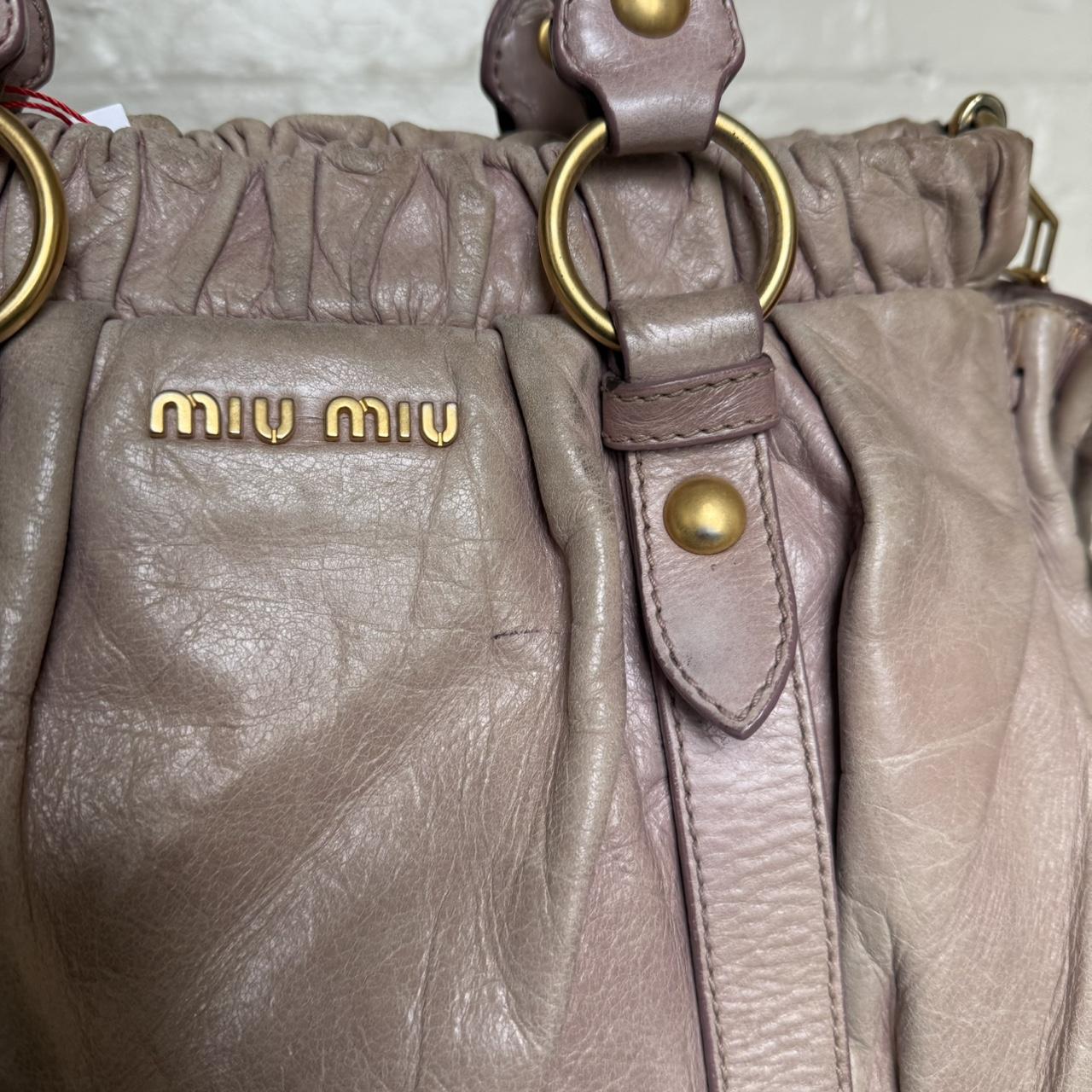 PreOwned Miu Miu Vitello leather two way bag