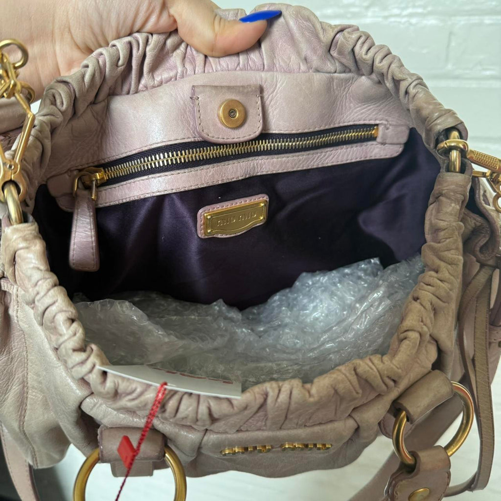 PreOwned Miu Miu Vitello leather two way bag