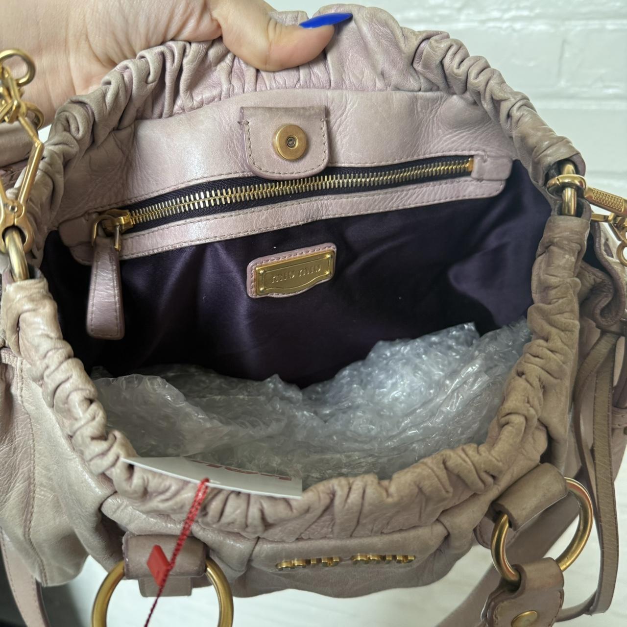 PreOwned Miu Miu Vitello leather two way bag