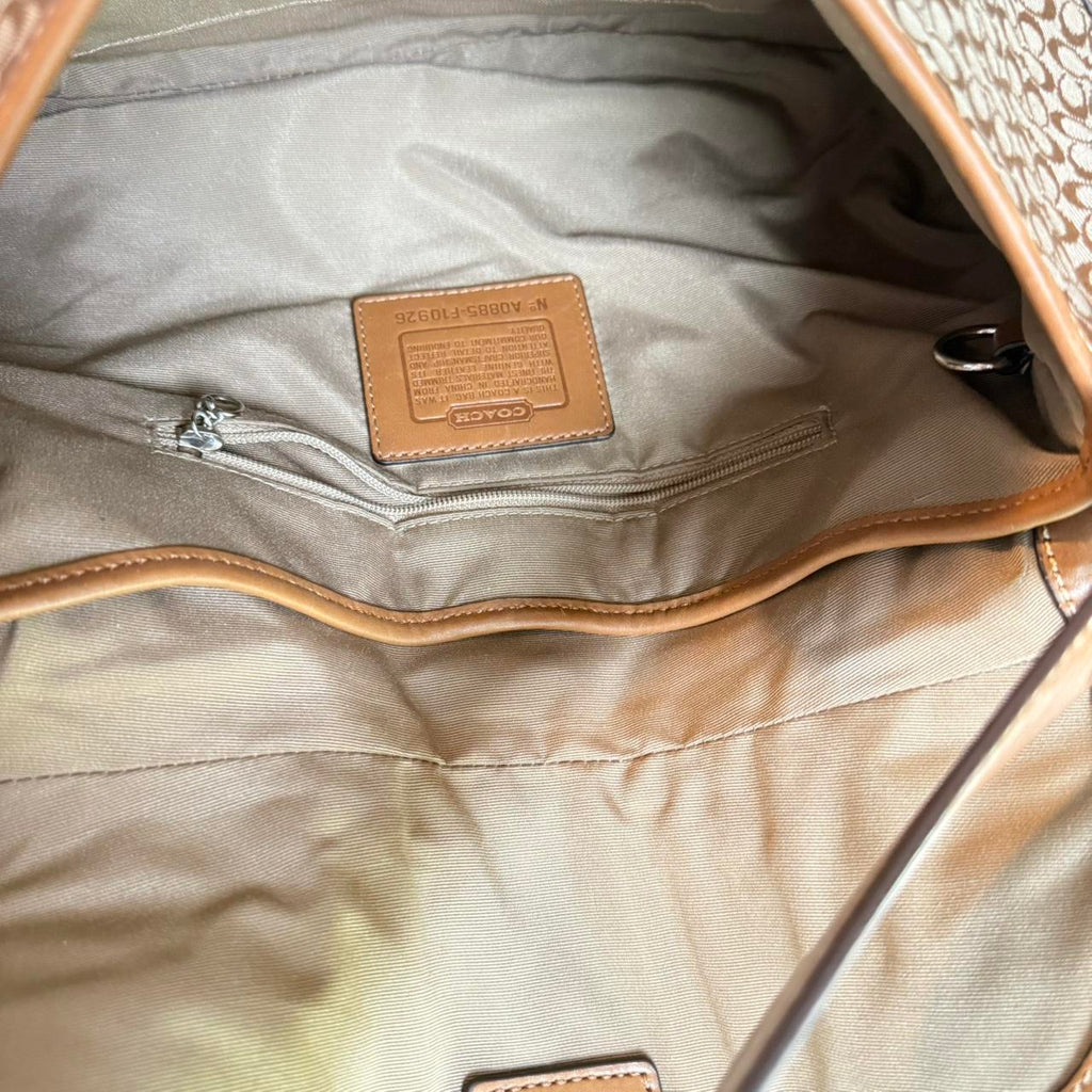 Coach soho jacquard shoulder bag brownYear made:...