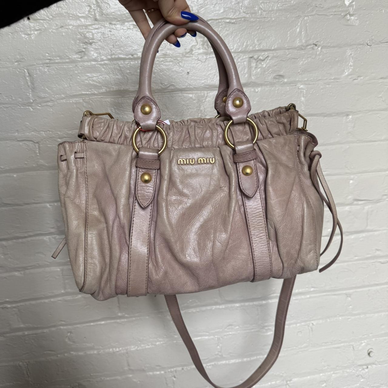 PreOwned Miu Miu Vitello leather two way bag