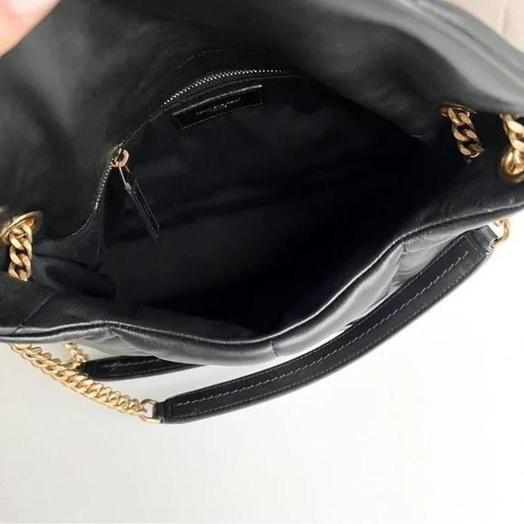 PreOwned Saint Laurent LouLou Small Puffer Chain Shoulder Bag