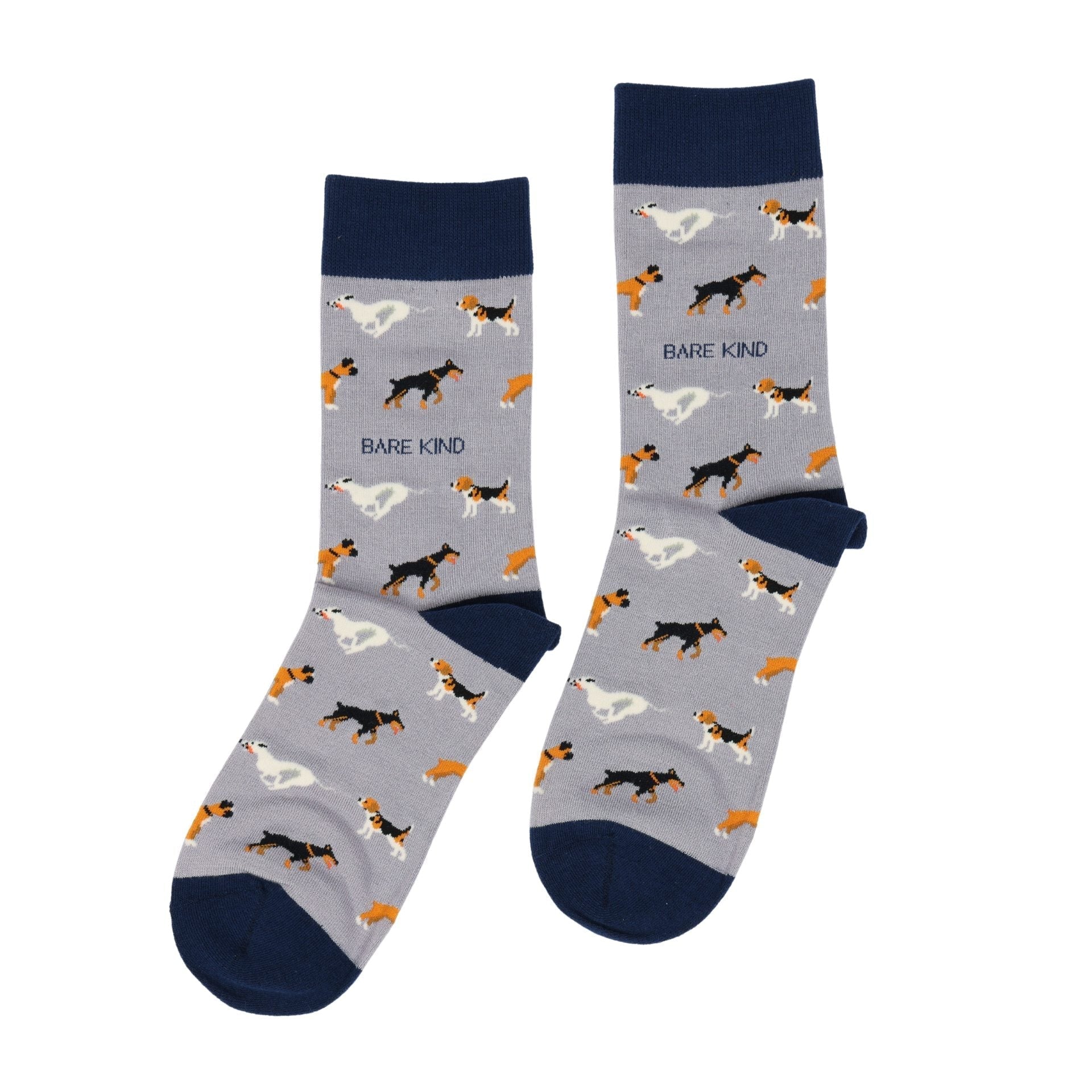 Bare Kind Save the Dog Purple Bamboo Socks