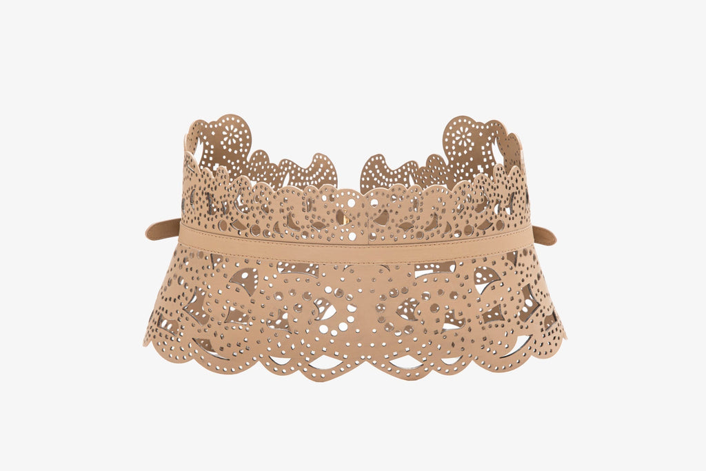 PERFORATED LEATHER BELT