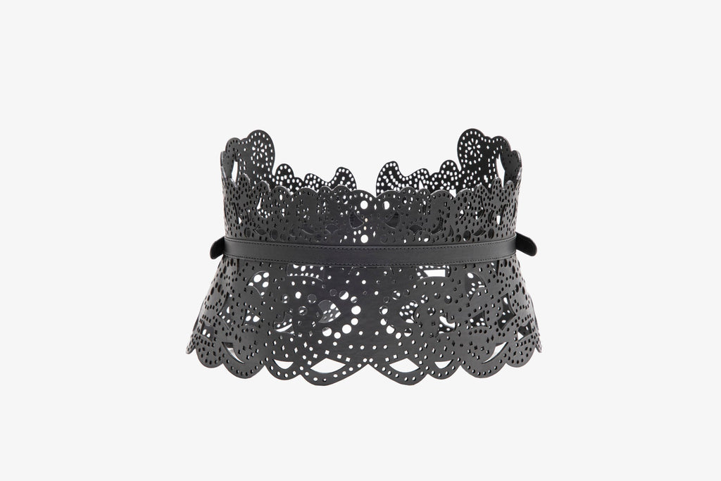 PERFORATED LEATHER BELT