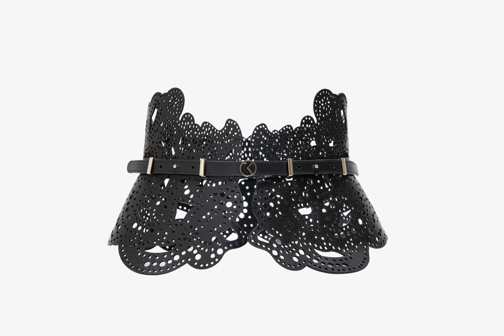 PERFORATED LEATHER BELT