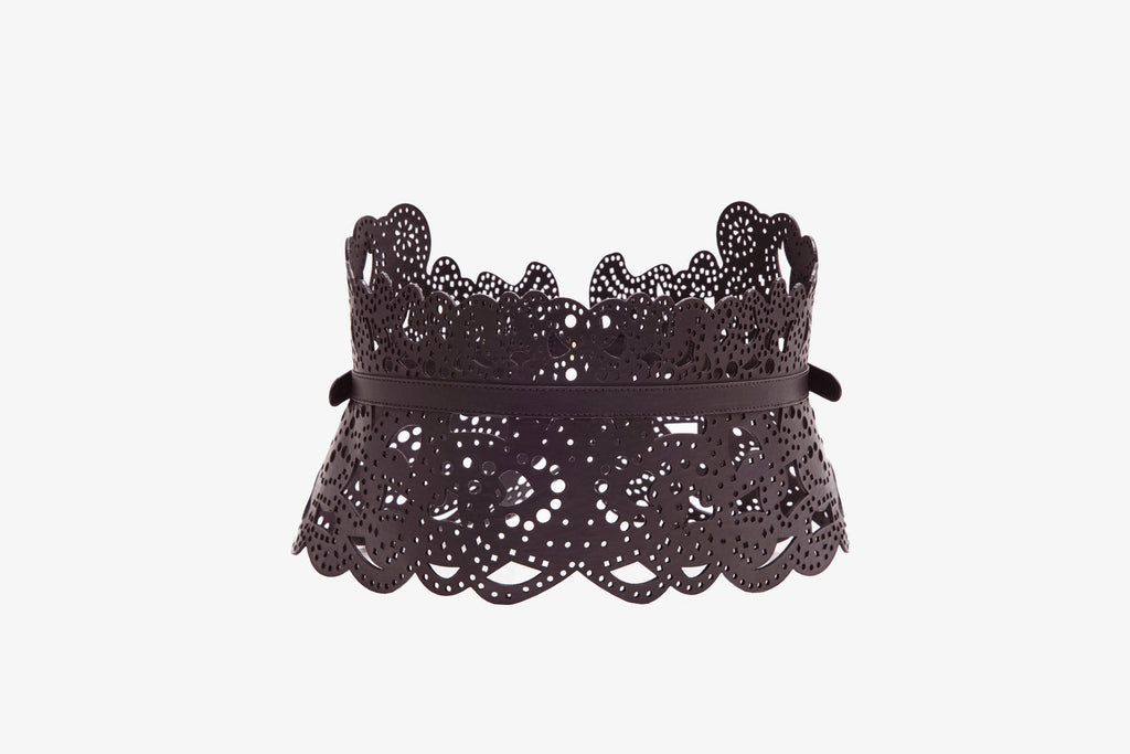 PERFORATED LEATHER BELT