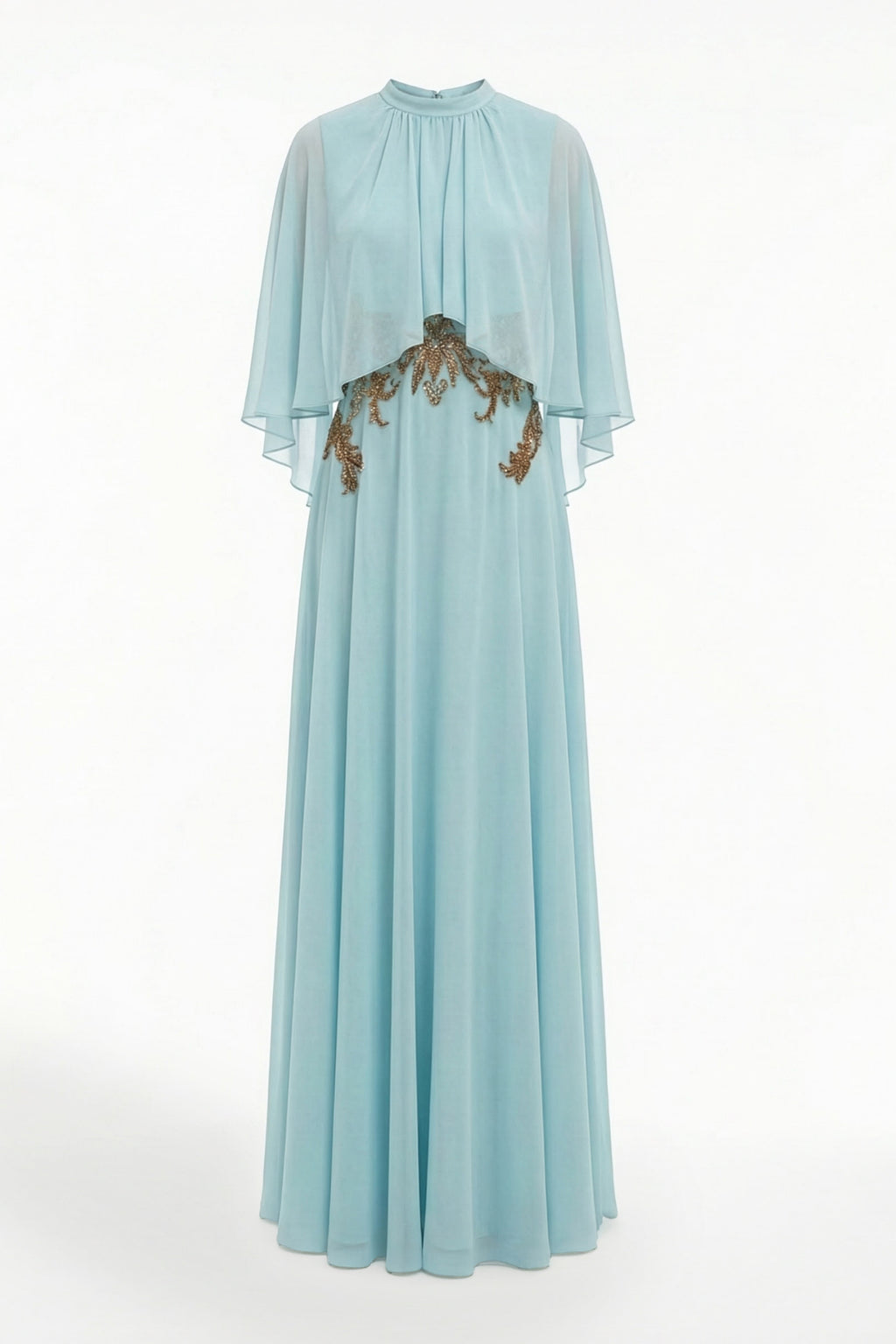 Crepe Georgette With Embroidered Waist Faftan