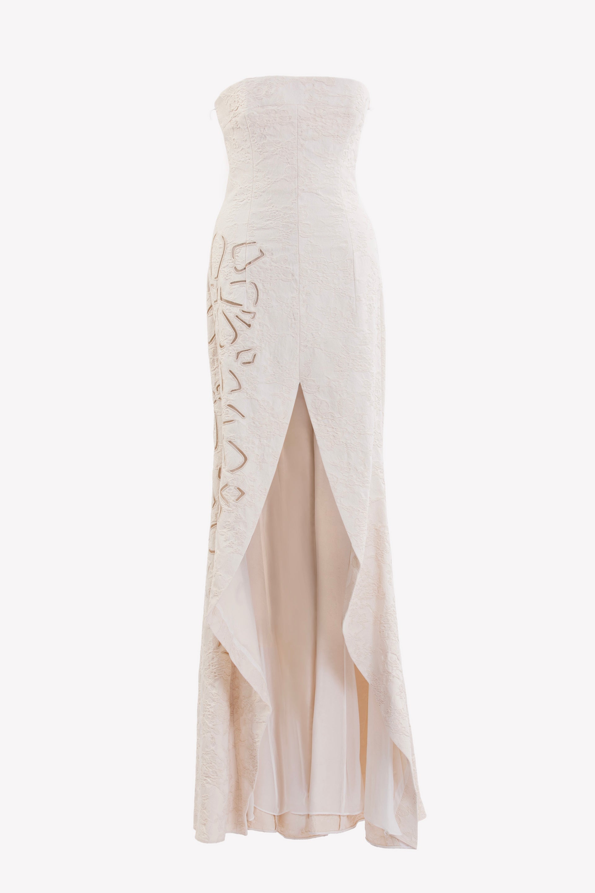 JACQUARD DRESS WITH DETACHABLE SLEEVES