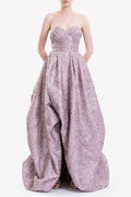 BROCADE HIGH-LOW  DRESS